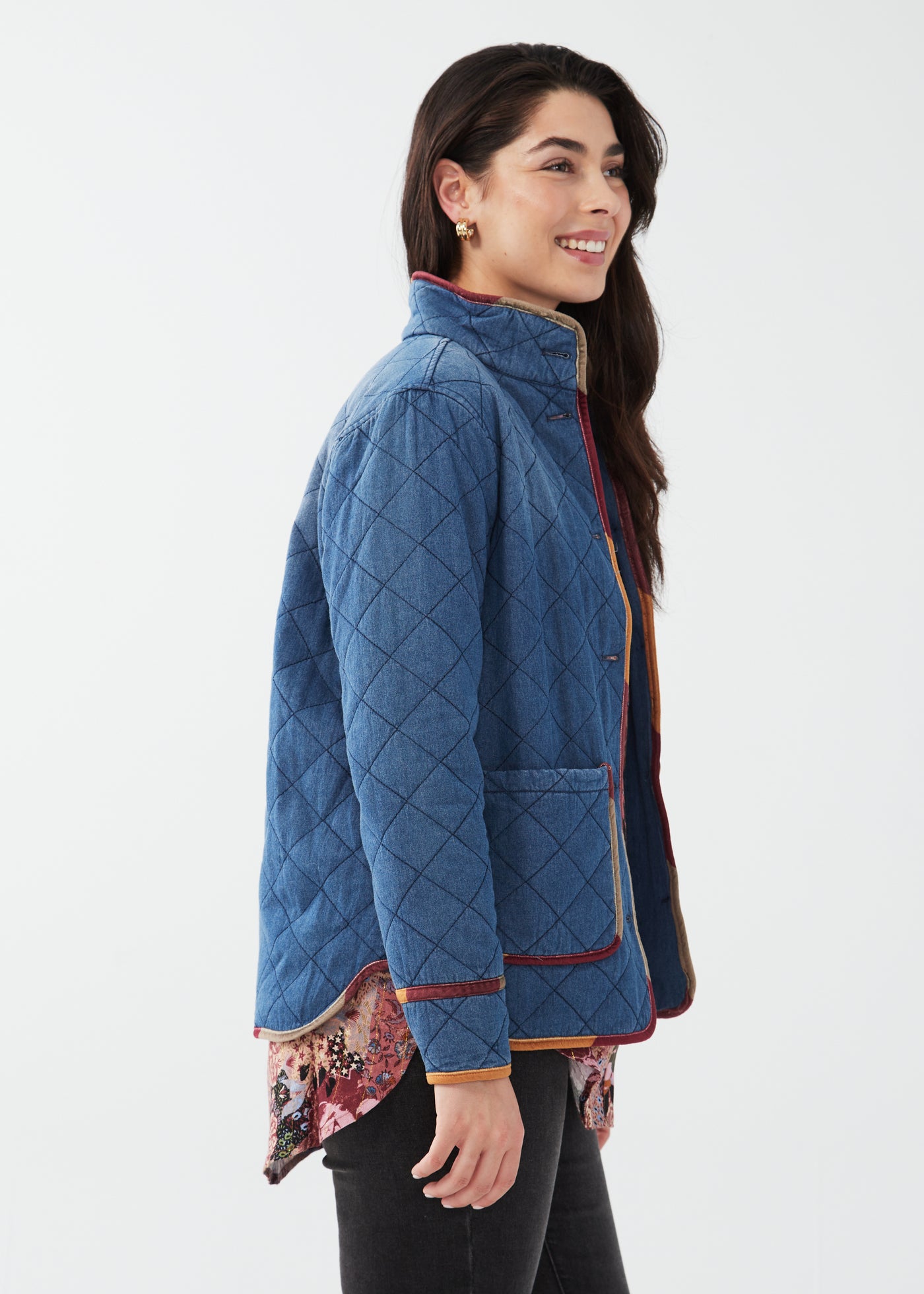 Chambray Quilted Jacket