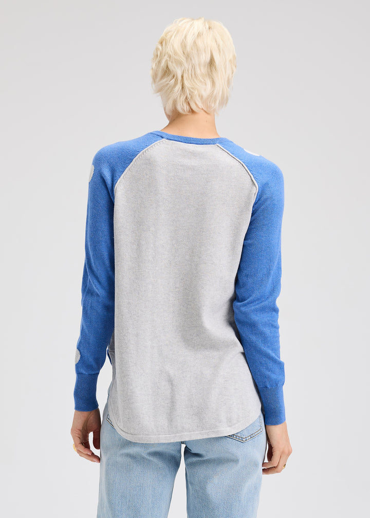 Chambray Spot The Love Sweater