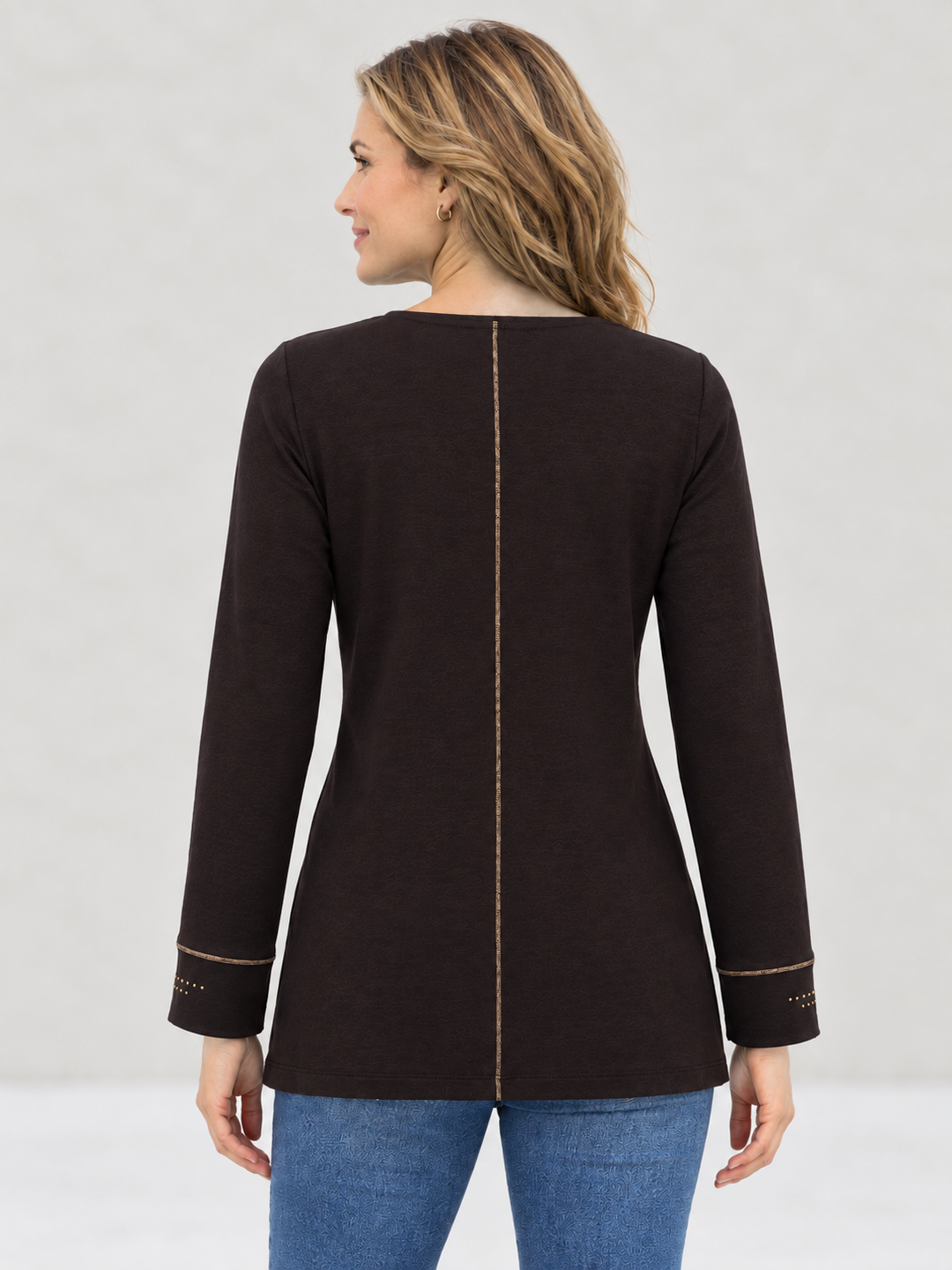 Chandelier Print Long Sleeve Top
