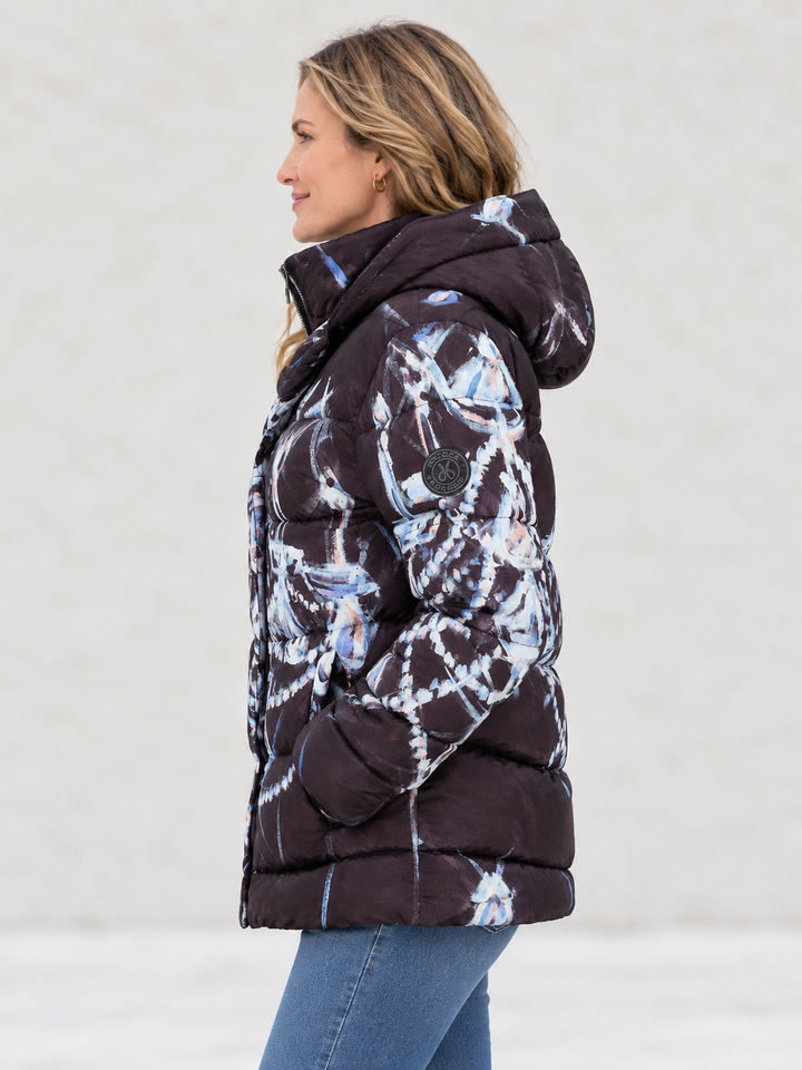 Chandelier Print Puffer Coat