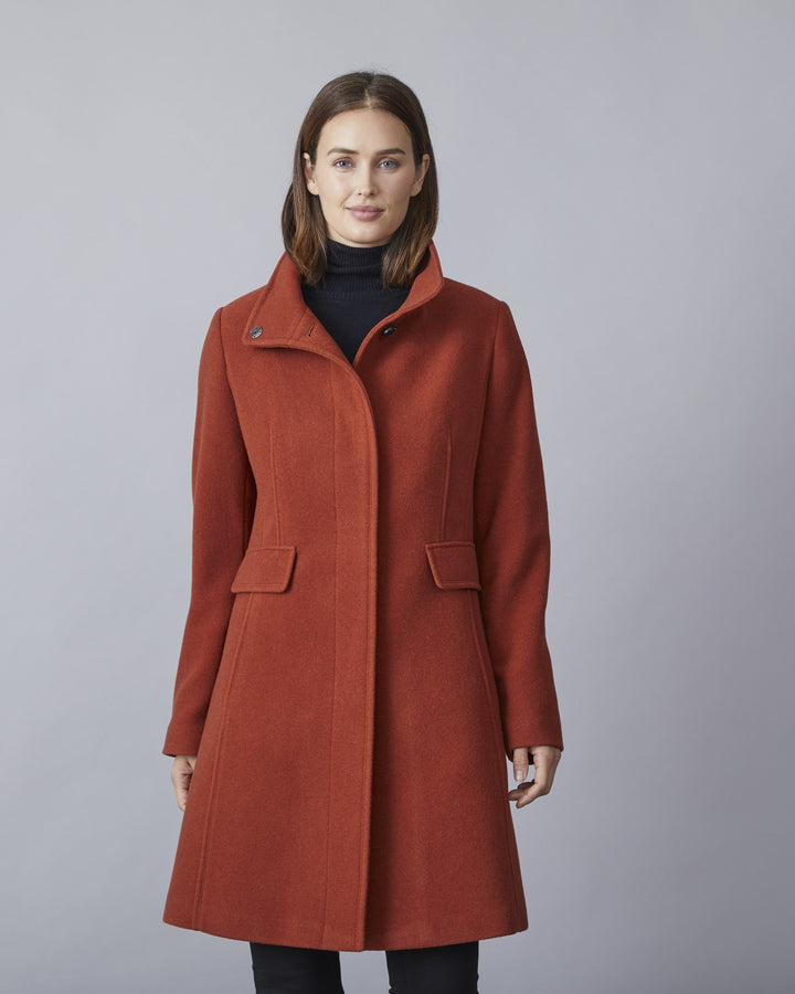 Chanel Brick Wool Coat