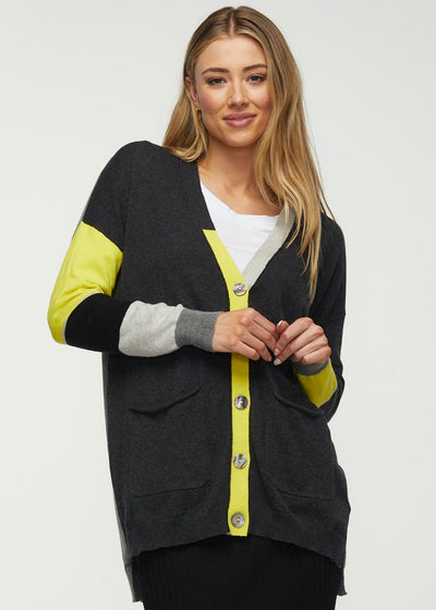 Charcoal Cheerful Cardi