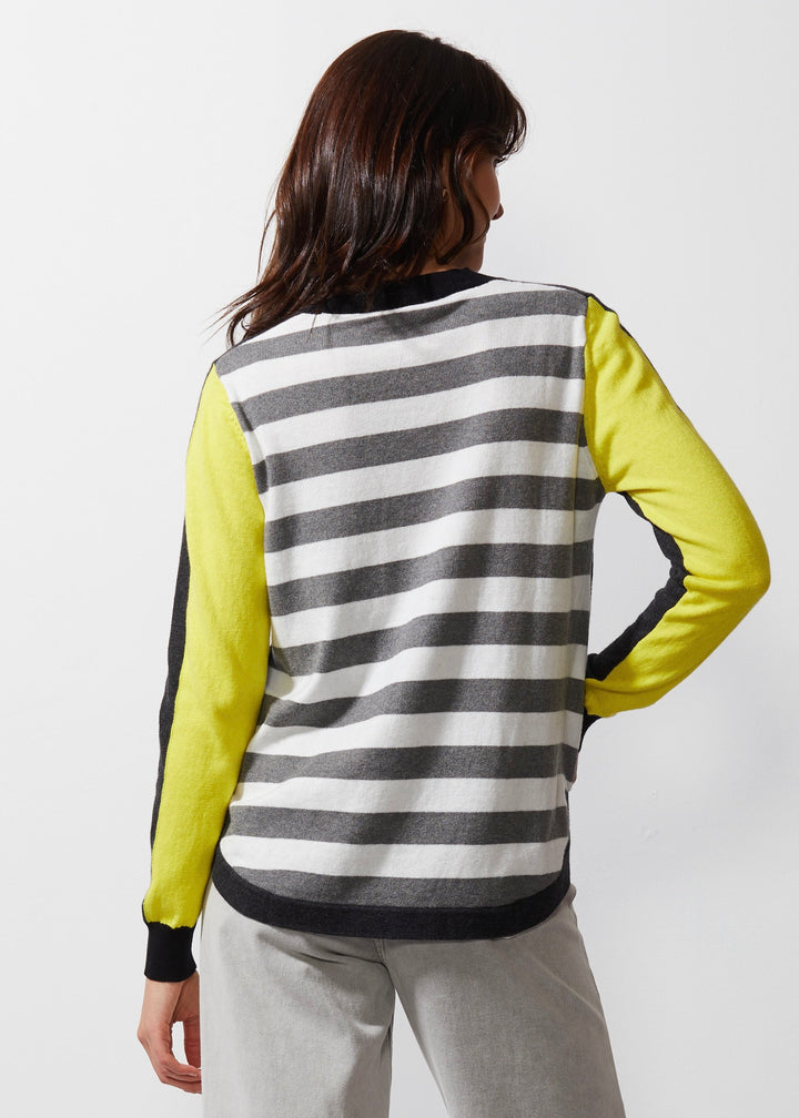 Charcoal Stripey Stardom Sweater