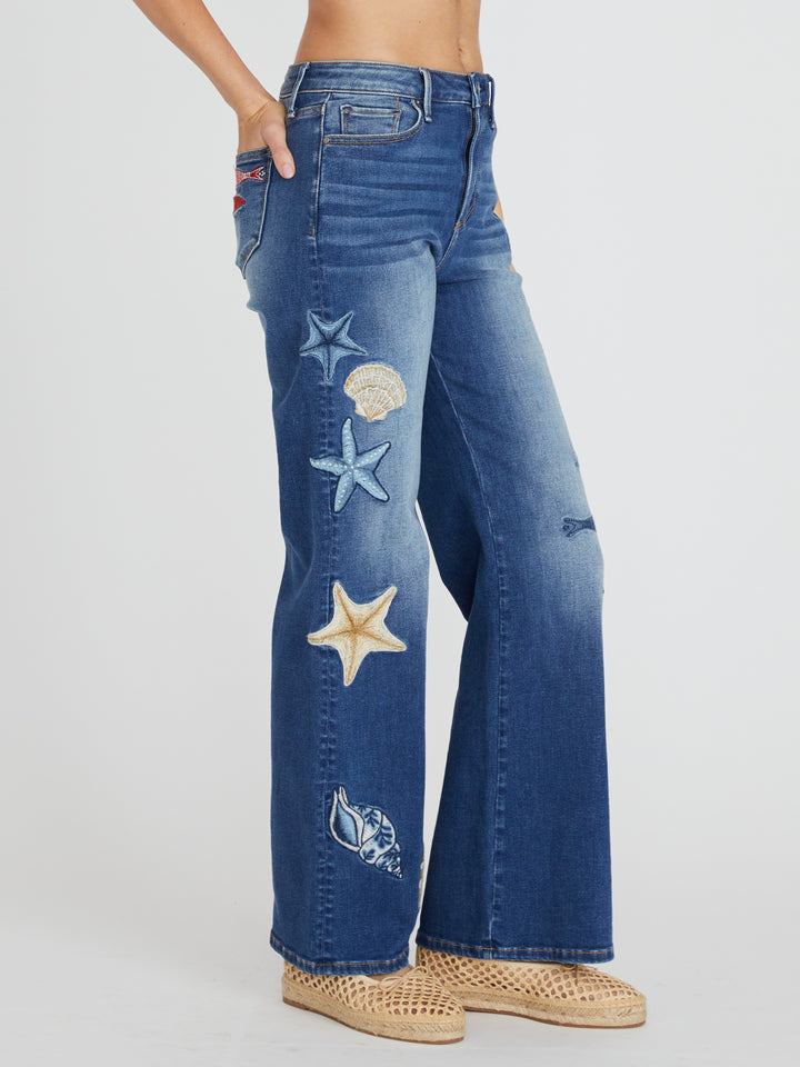 Charlee Seaside Social Blue Jean