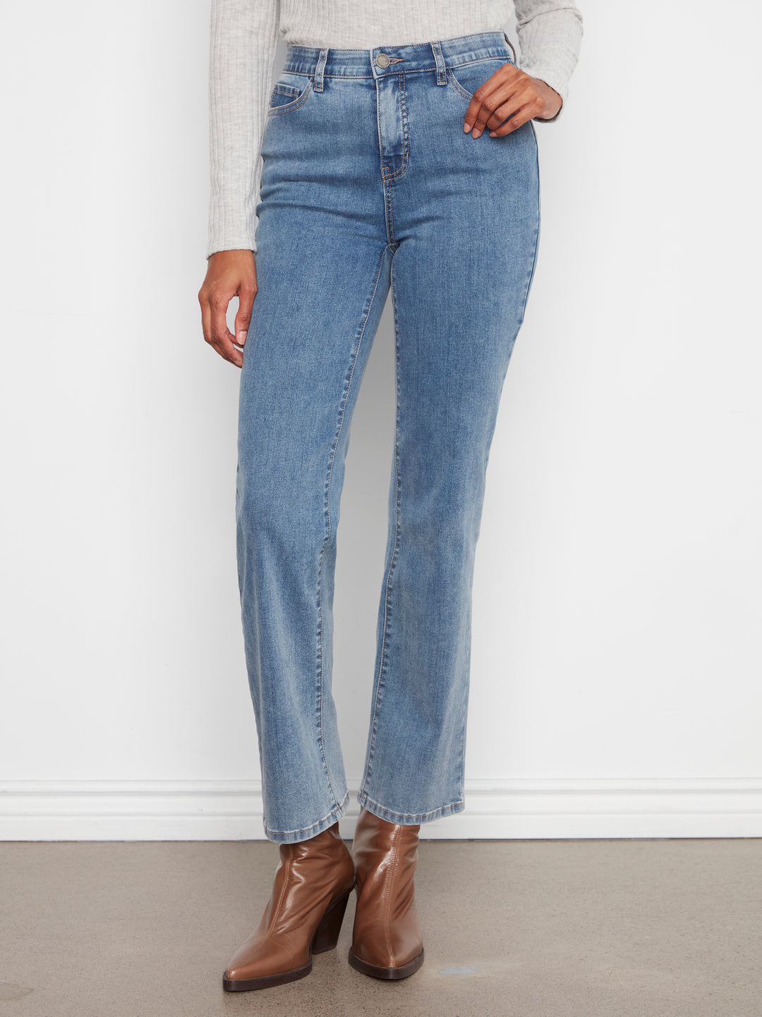 Charlotte Medium Blue Straight Leg Jean