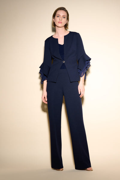 Chiffon Sleeve Scuba Crepe Jacket