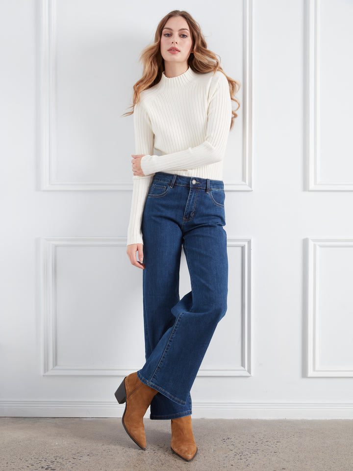 Chloe Indigo Wide Leg Jean