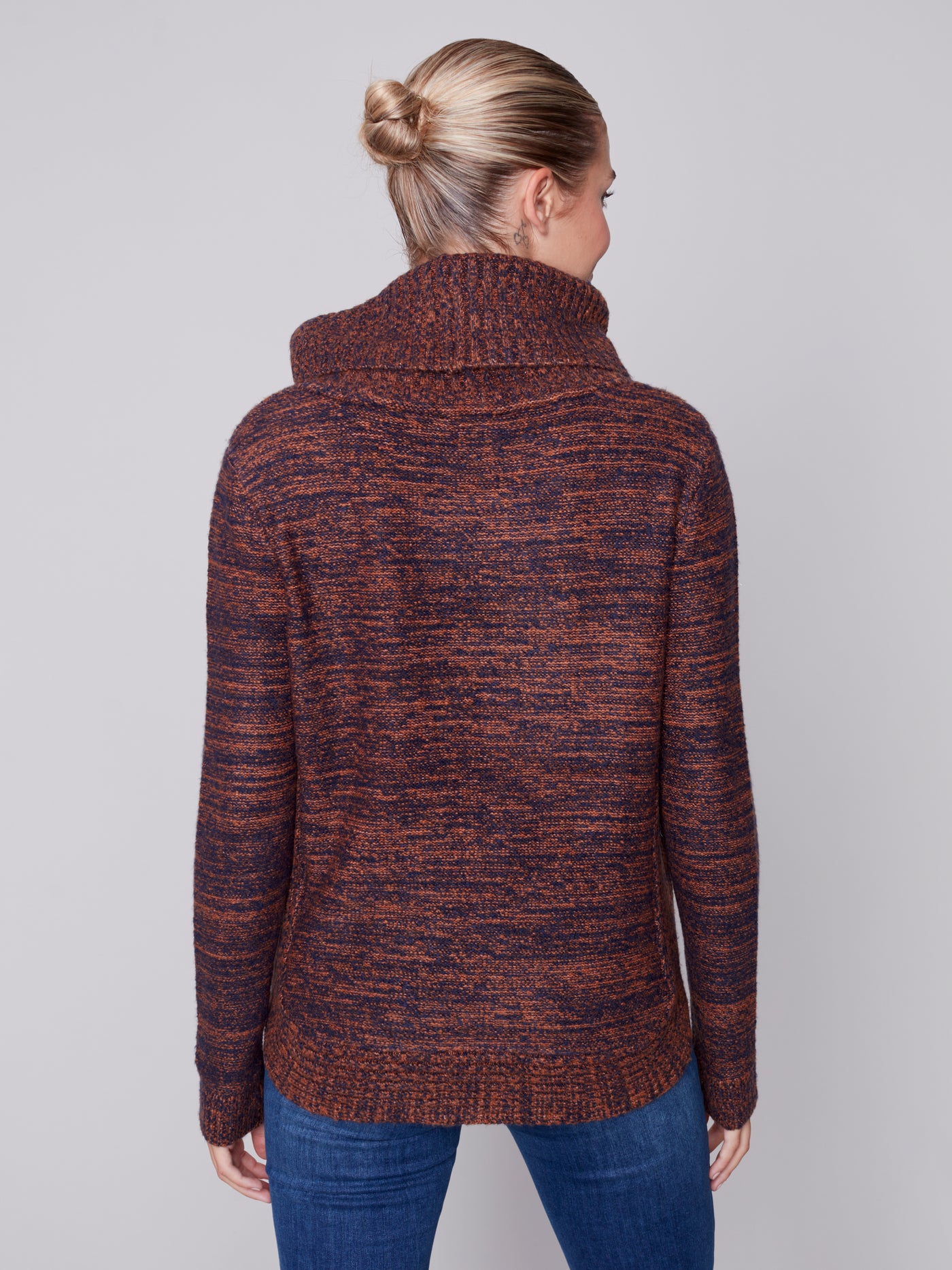 Cinnamon Chunky Cable Knit Sweater