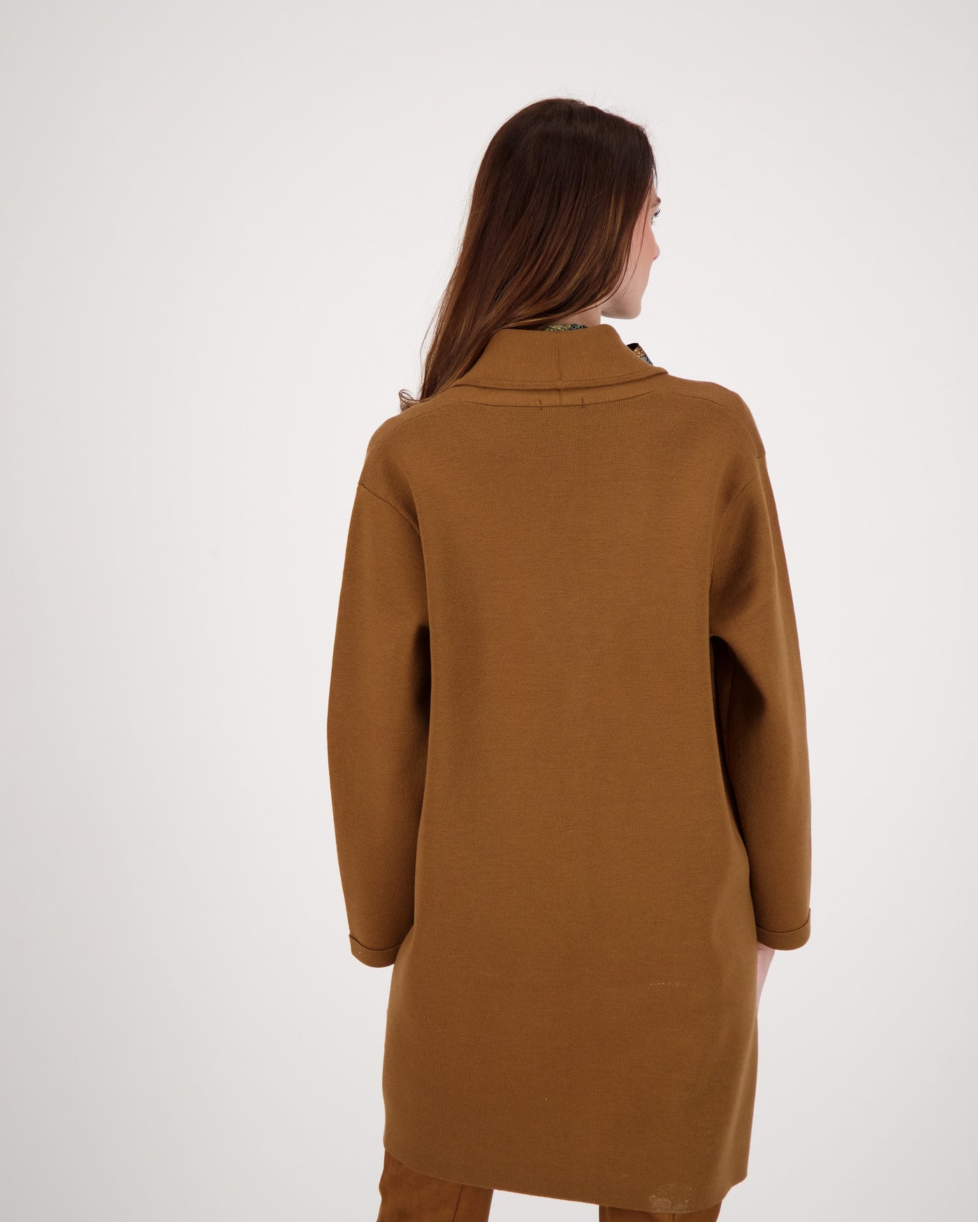 Cinnamon One Button Sweatercoat