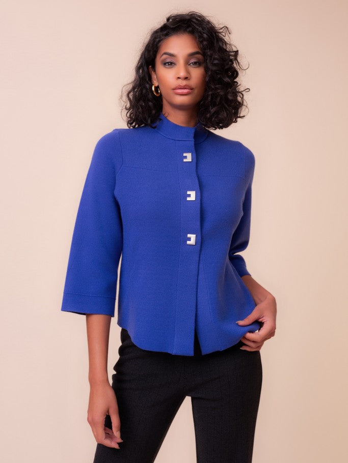 Cobalt Classy Three Button Cardigan