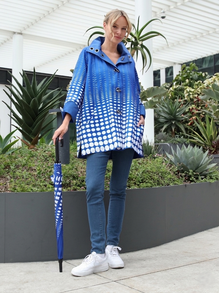 Cobalt Ombre Dot Umbrella