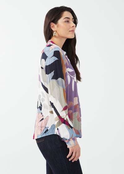 Collage Print Blouse