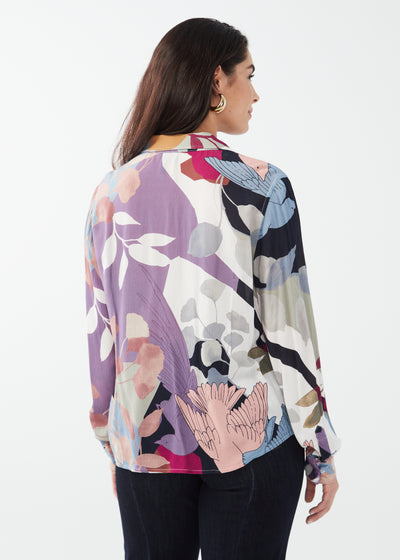 Collage Print Blouse