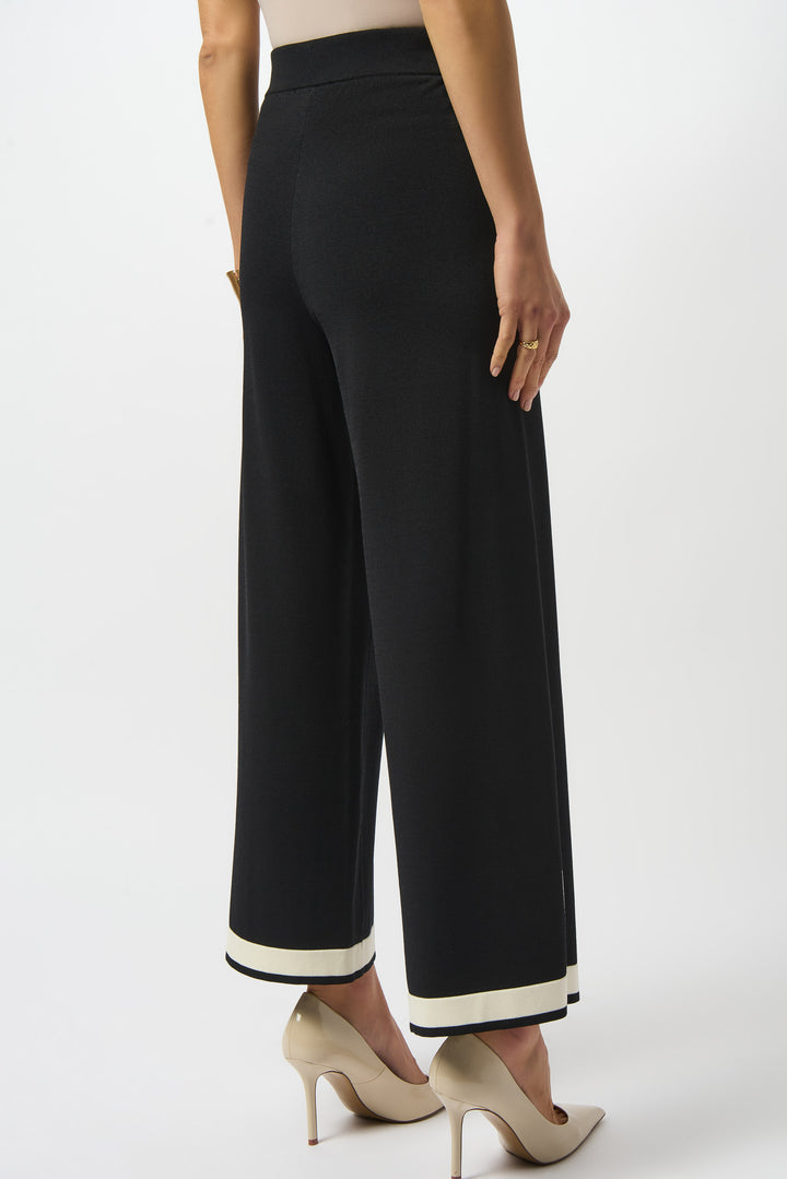 Colour Block Sweater Knit Culotte Pant