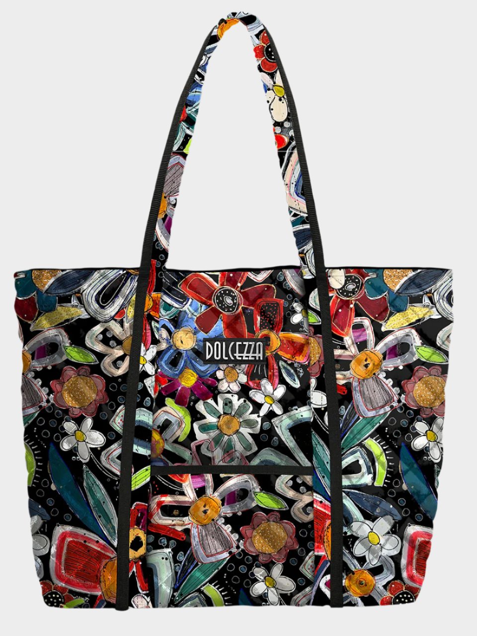 Colourful Daisy Print Tote Bag