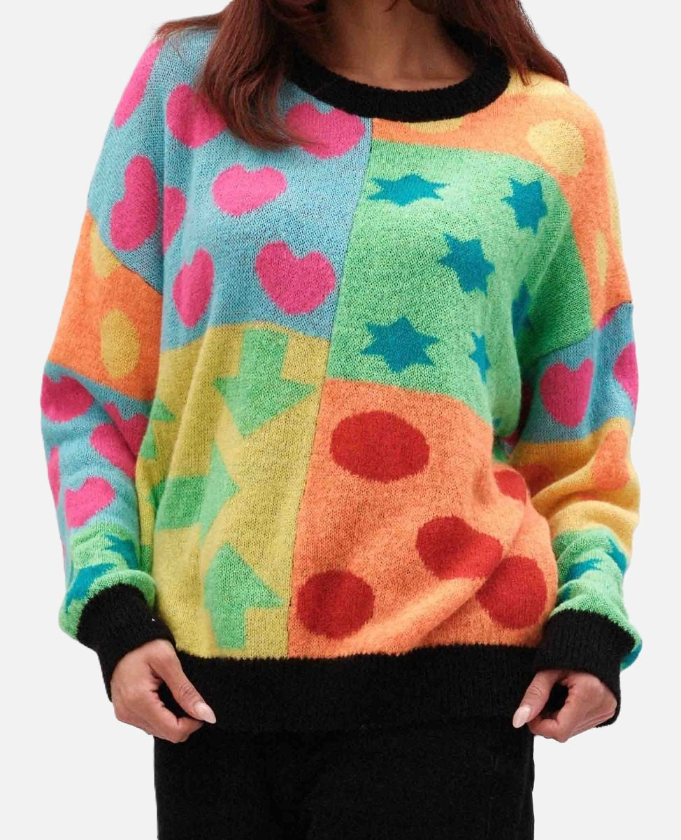 Colourful Emily in Paris Inspired Sweater