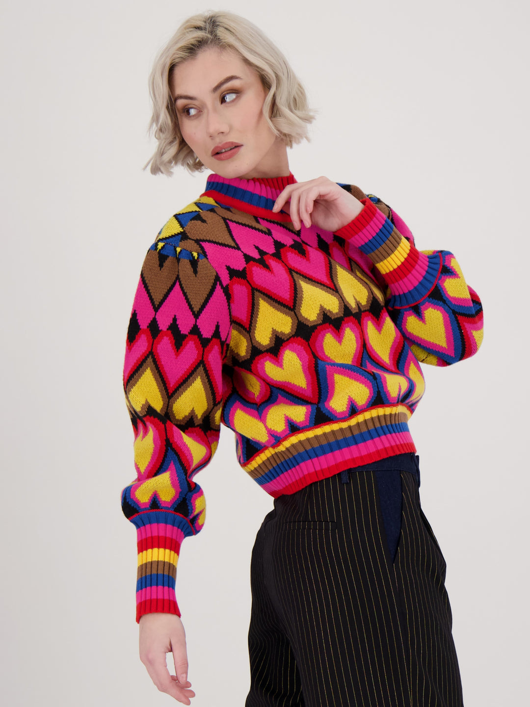 Colourful Queen of Hearts Sweater