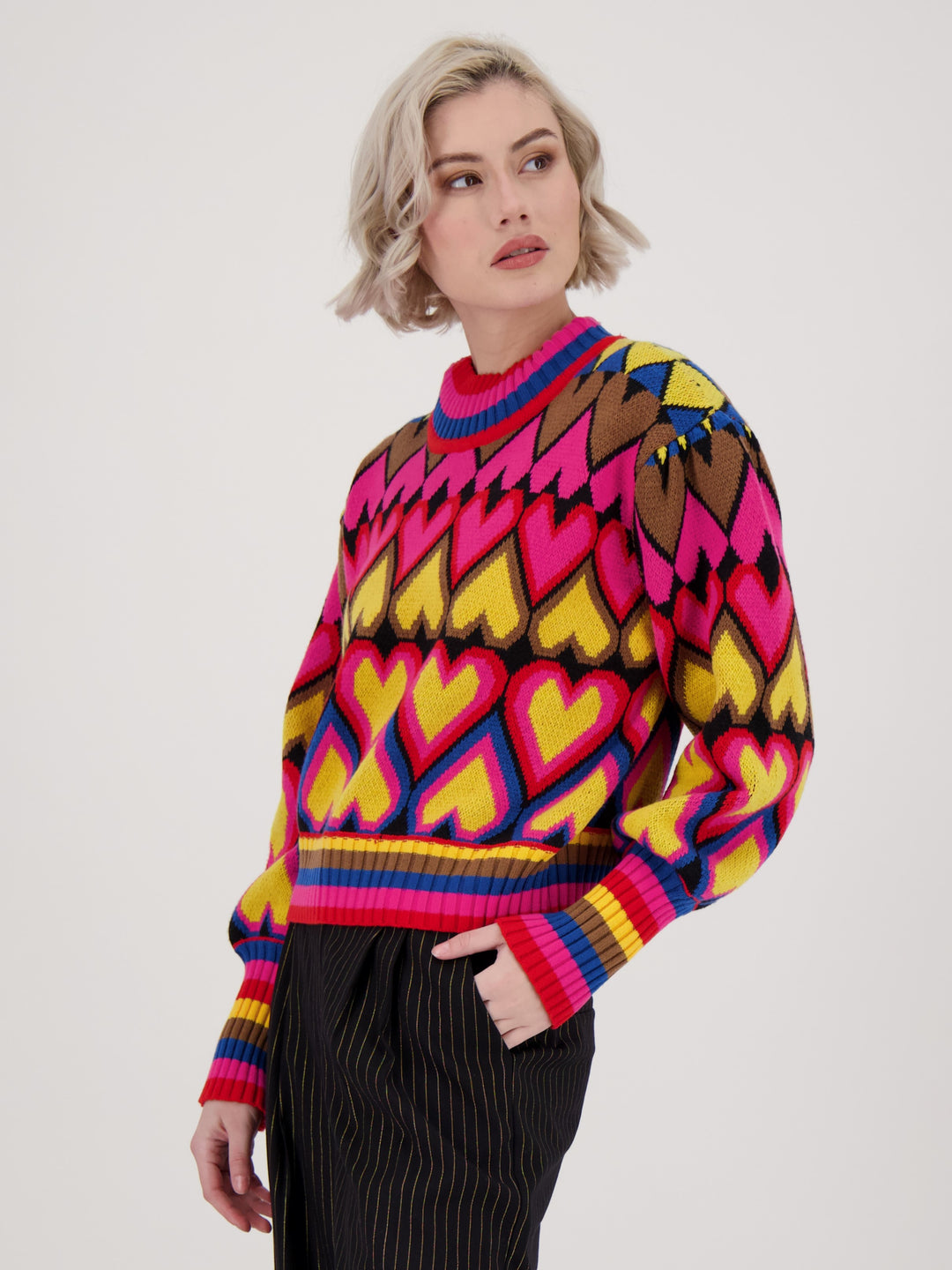 Colourful Queen of Hearts Sweater