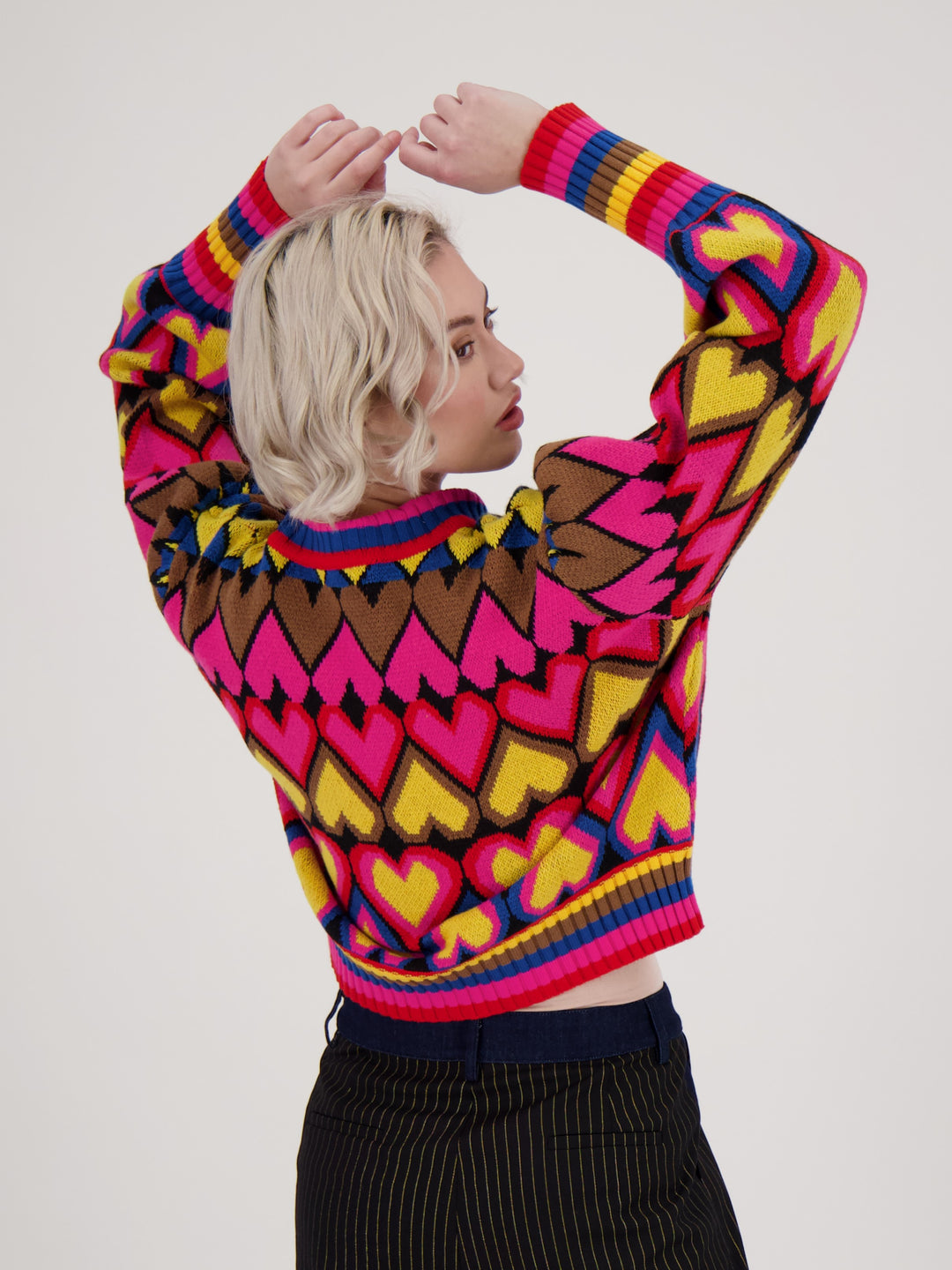 Colourful Queen of Hearts Sweater