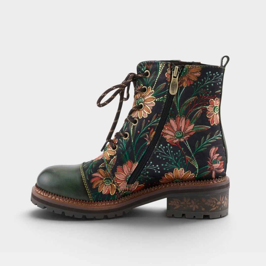 Cordea Floral Print Ankle Boot