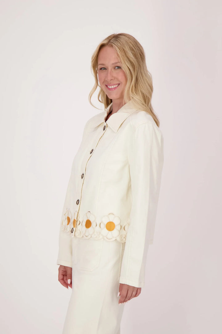 Daisy Scalloped Hem Jacket