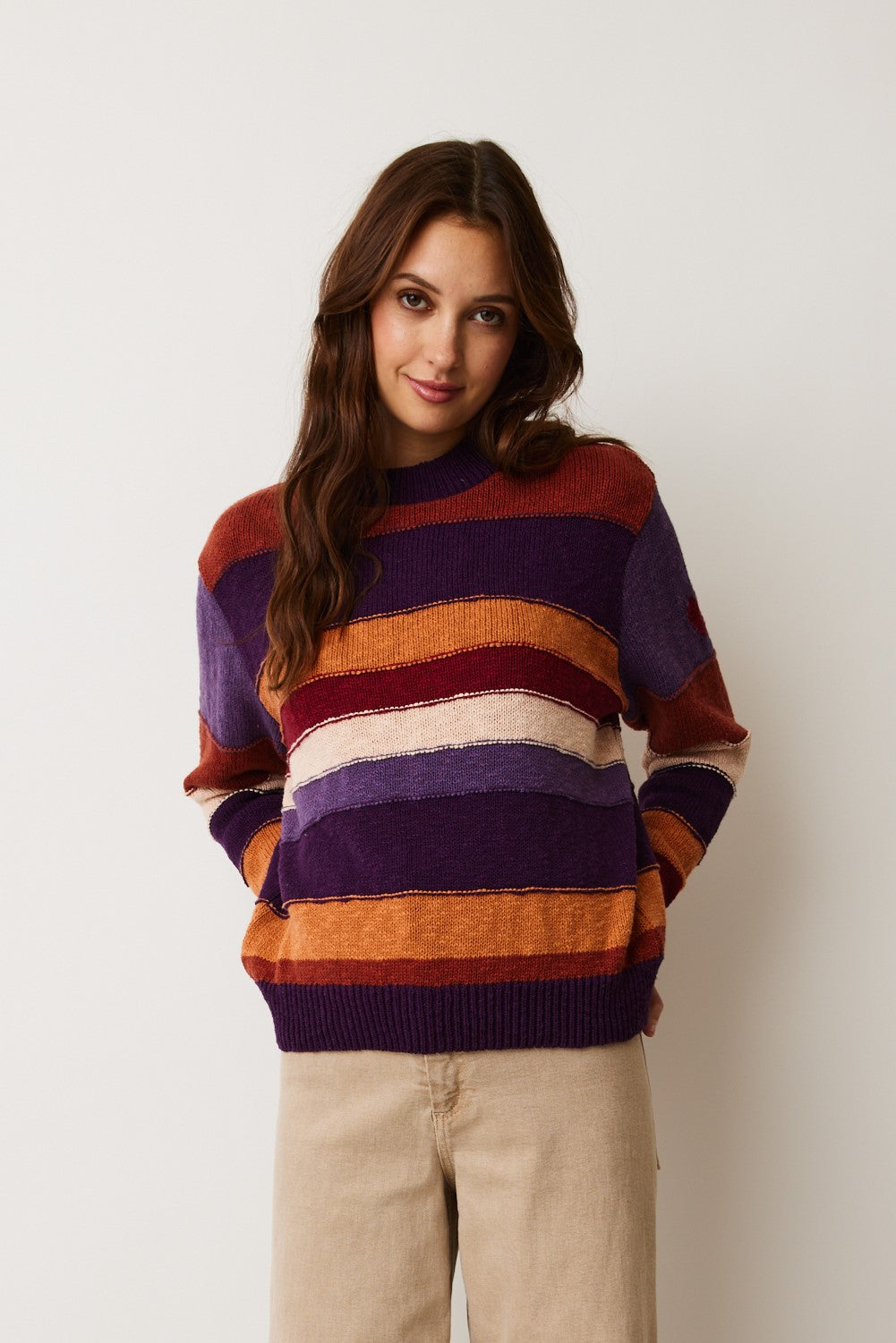 Dark Dahlia Copenhagen Striped Sweater