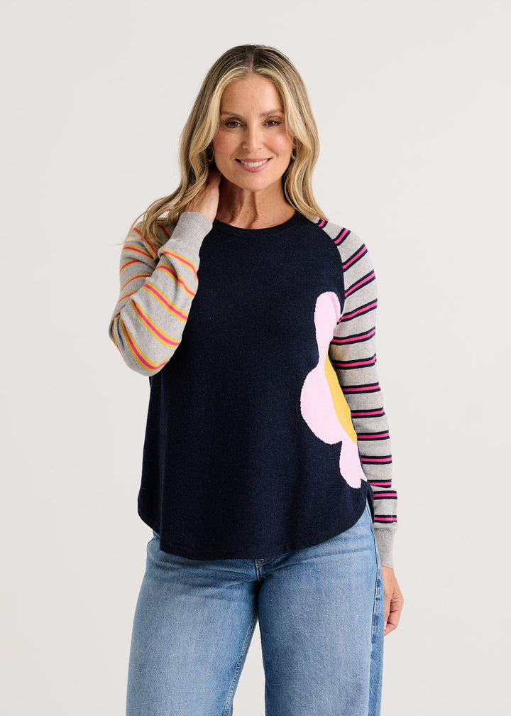 Dark Denim Bright Side Sweater
