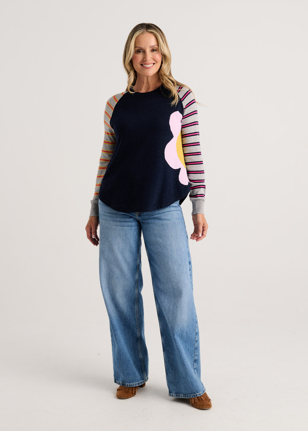 Dark Denim Bright Side Sweater