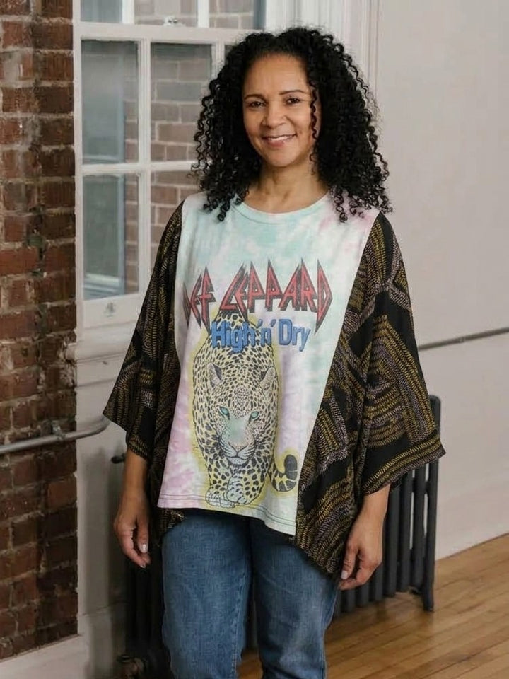 Def Leppard Vintage Rock Band Pullover