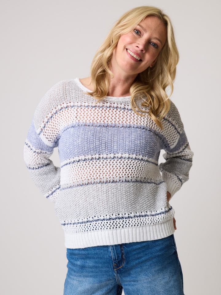 Denim Combo Harper Eco Stripe Sweater