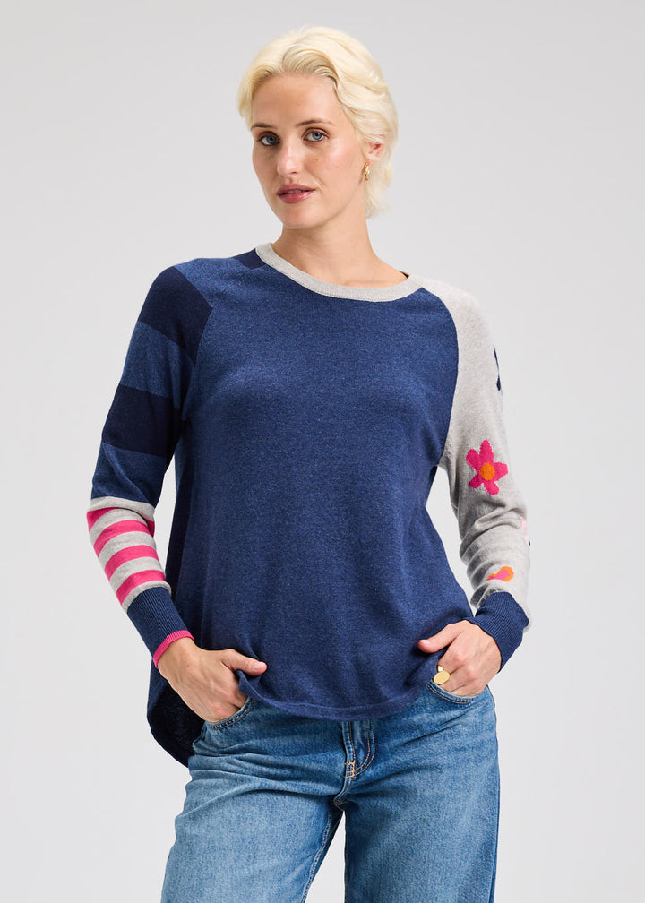 Denim My Happy Sweater