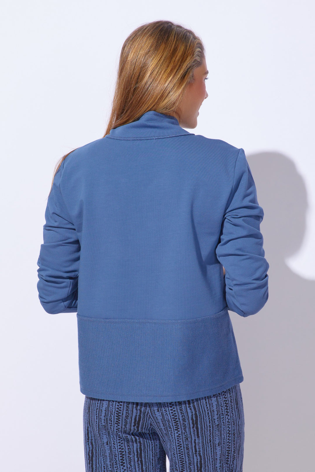 Denim Quarter Zip Pullover