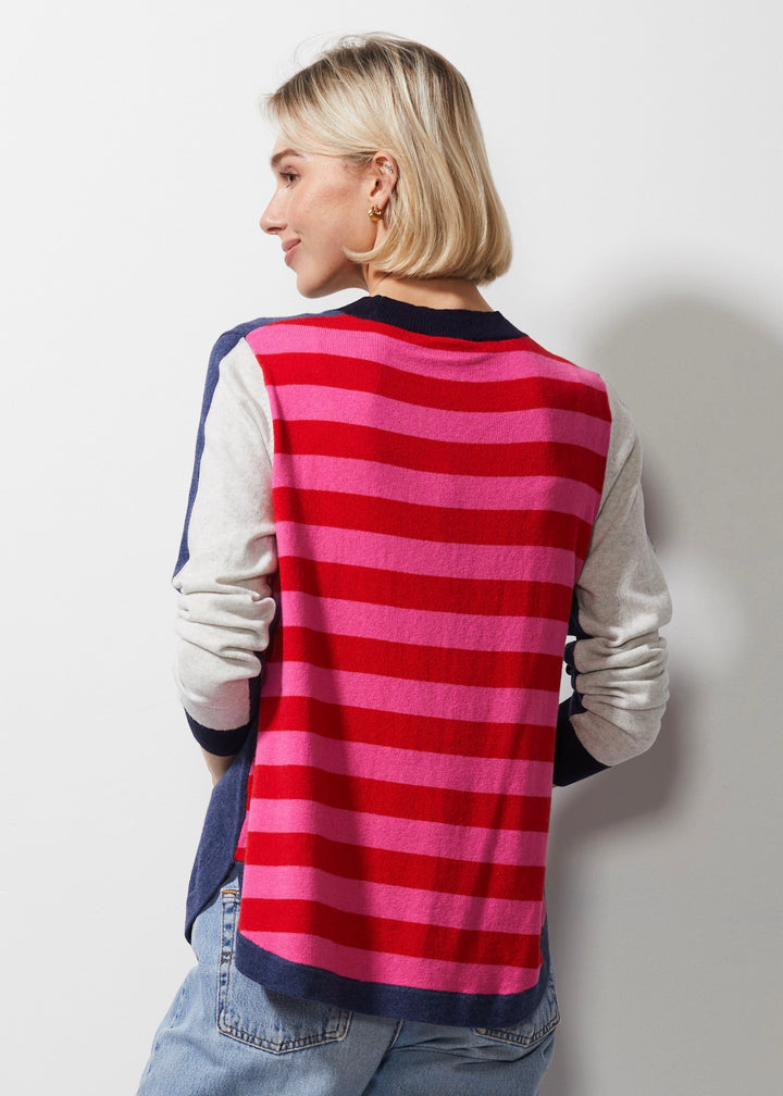 Denim Stripey Stardom Sweater