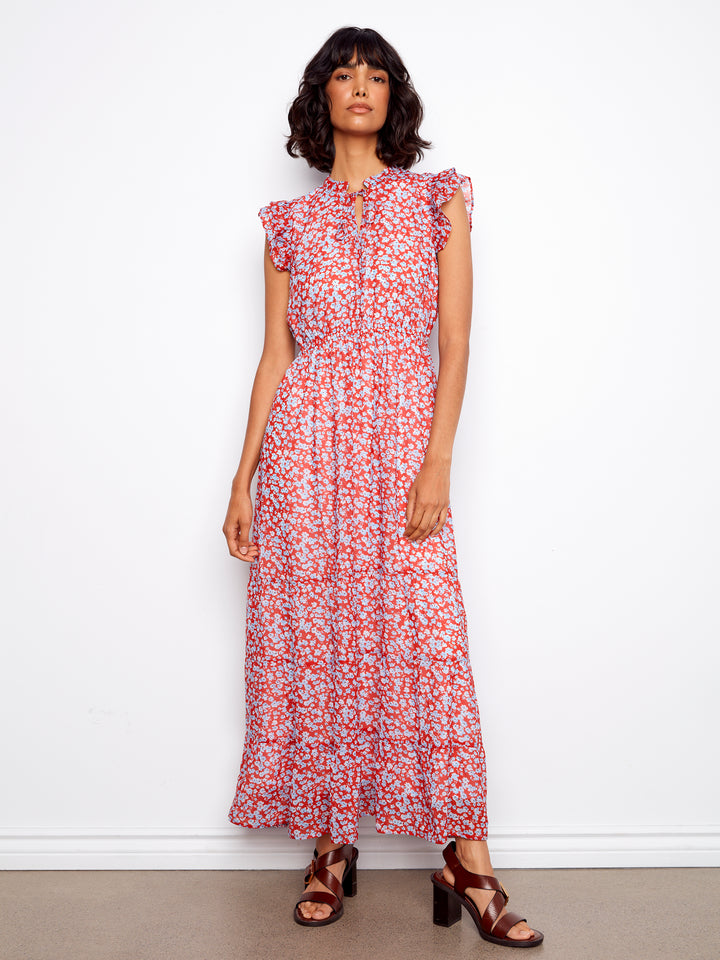 Dixie Floral Print Maxi Dress