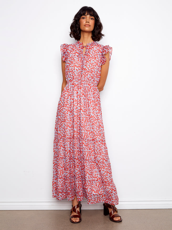 Dixie Floral Print Maxi Dress