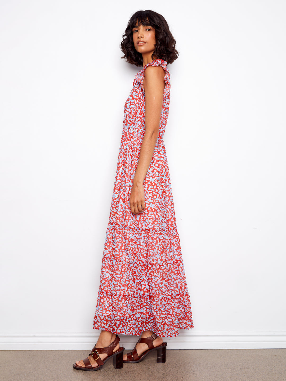 Dixie Floral Print Maxi Dress