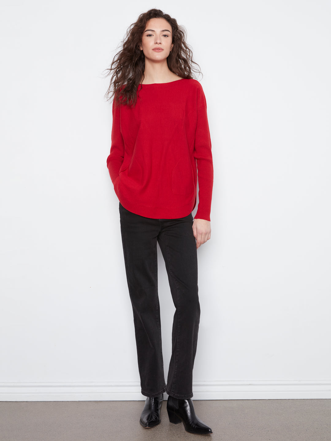 Equestrian Lace-up Cuff Sweater