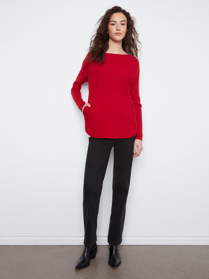Equestrian Lace-up Cuff Sweater