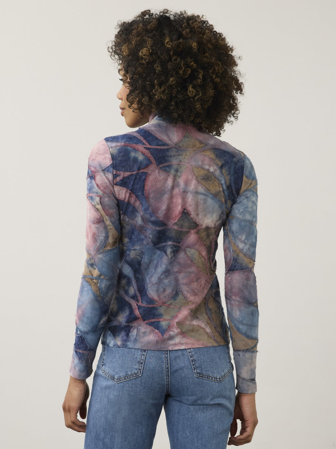 Equinox Print Mock Neck Top