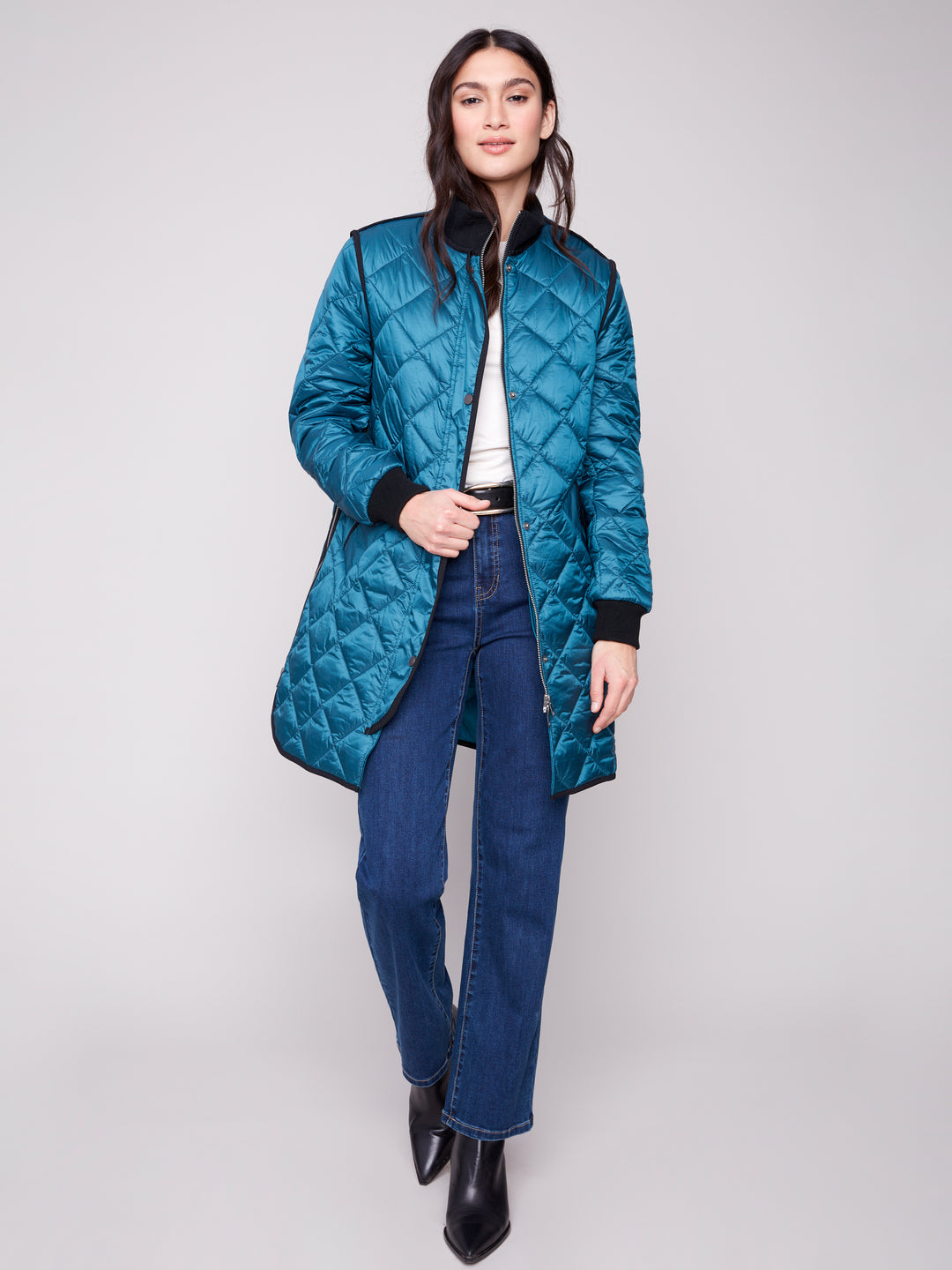 Evergreen Long Quilted Puffer Coat
