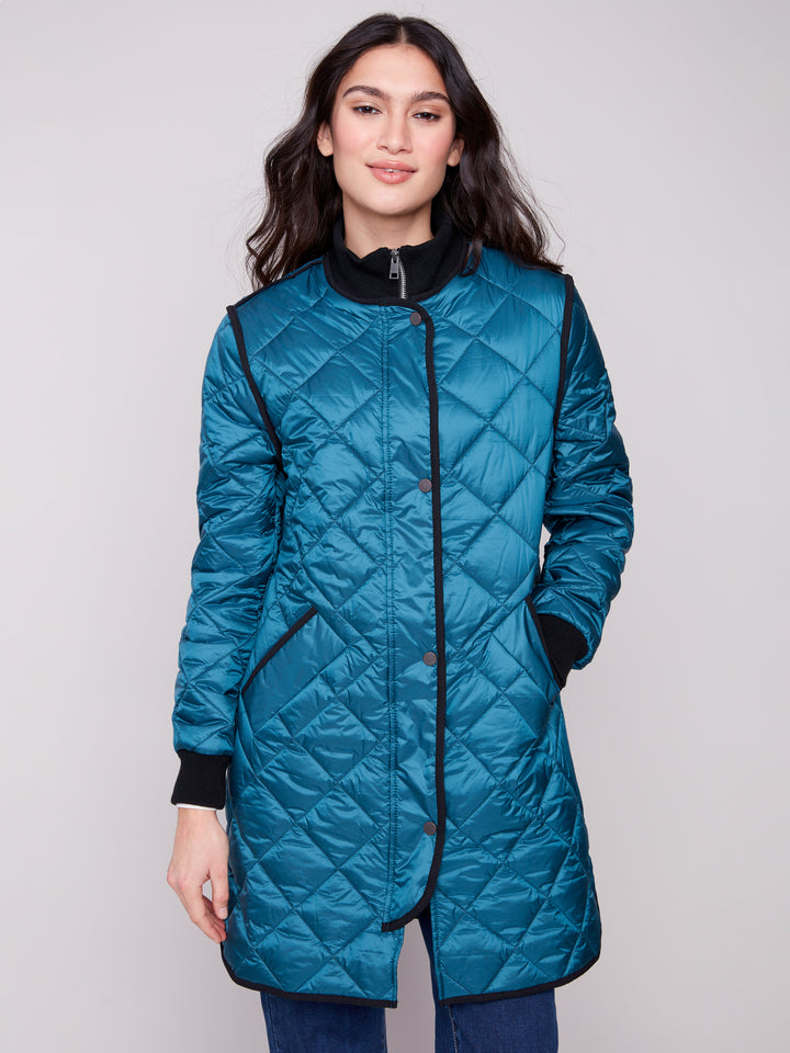 Evergreen Long Quilted Puffer Coat