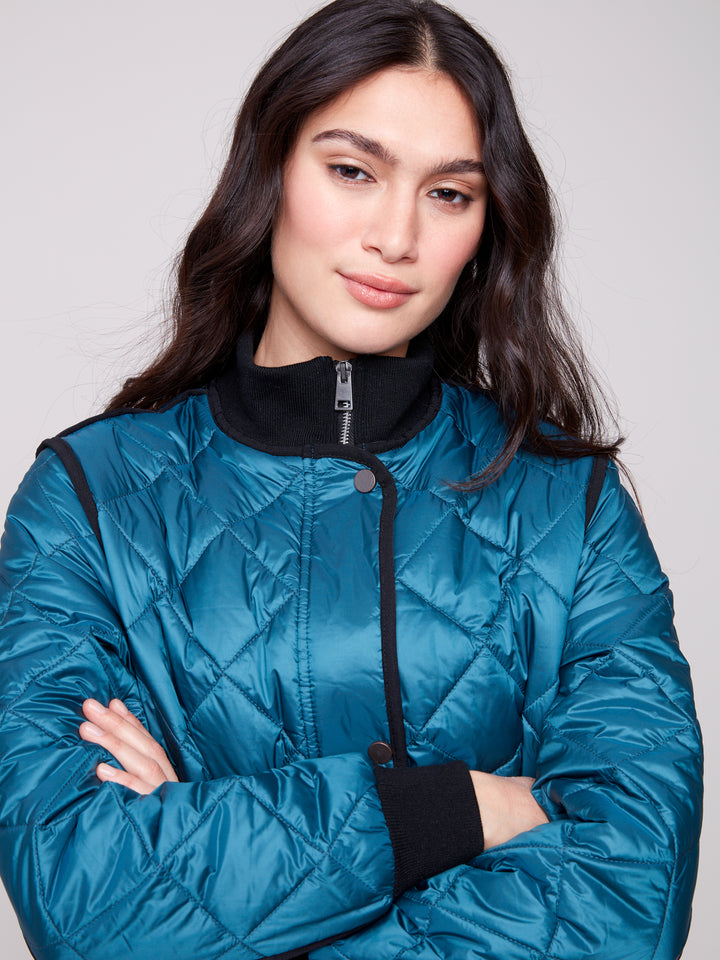 Evergreen Long Quilted Puffer Coat