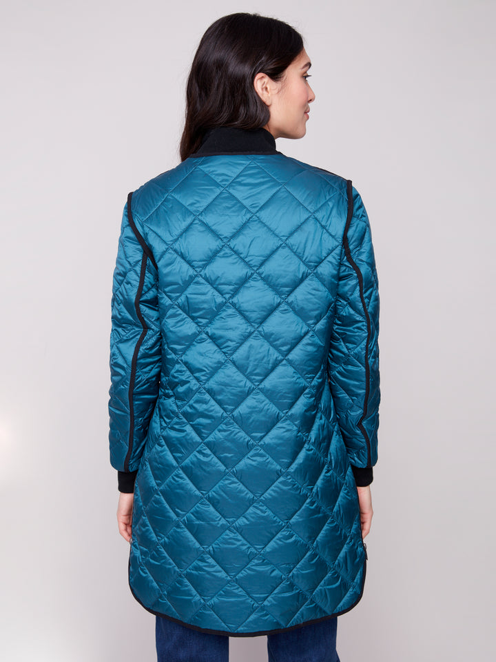 Evergreen Long Quilted Puffer Coat