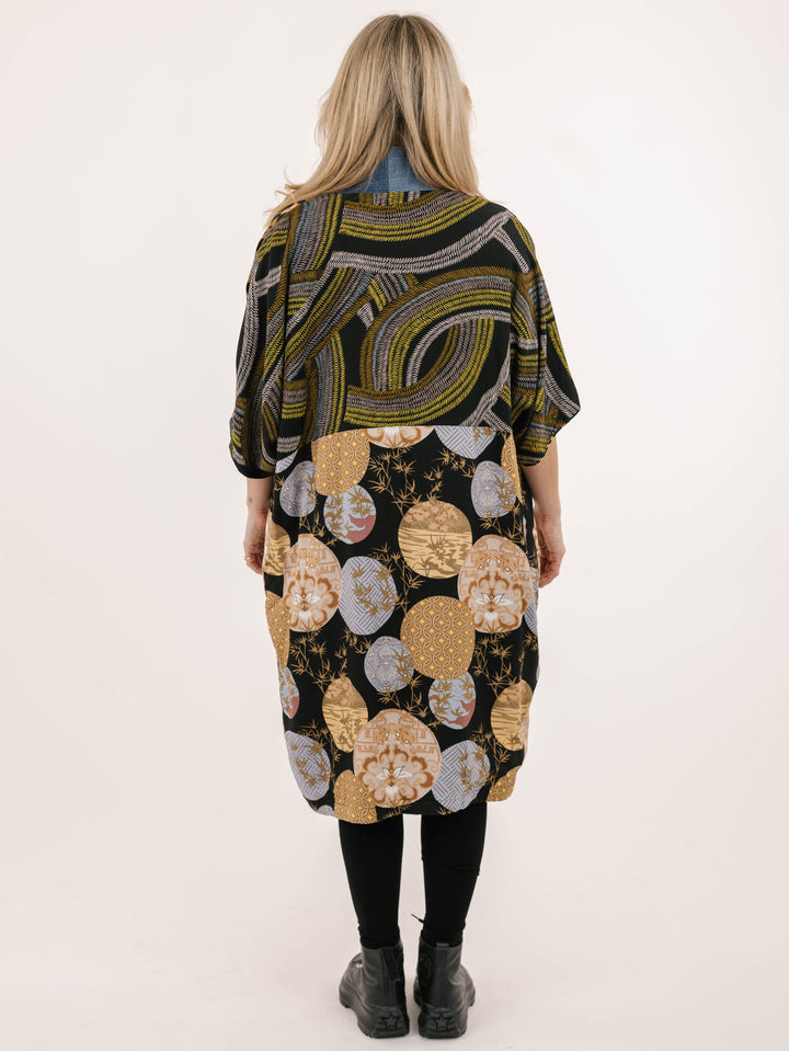 Explore Reversible Denim Detail Kimono