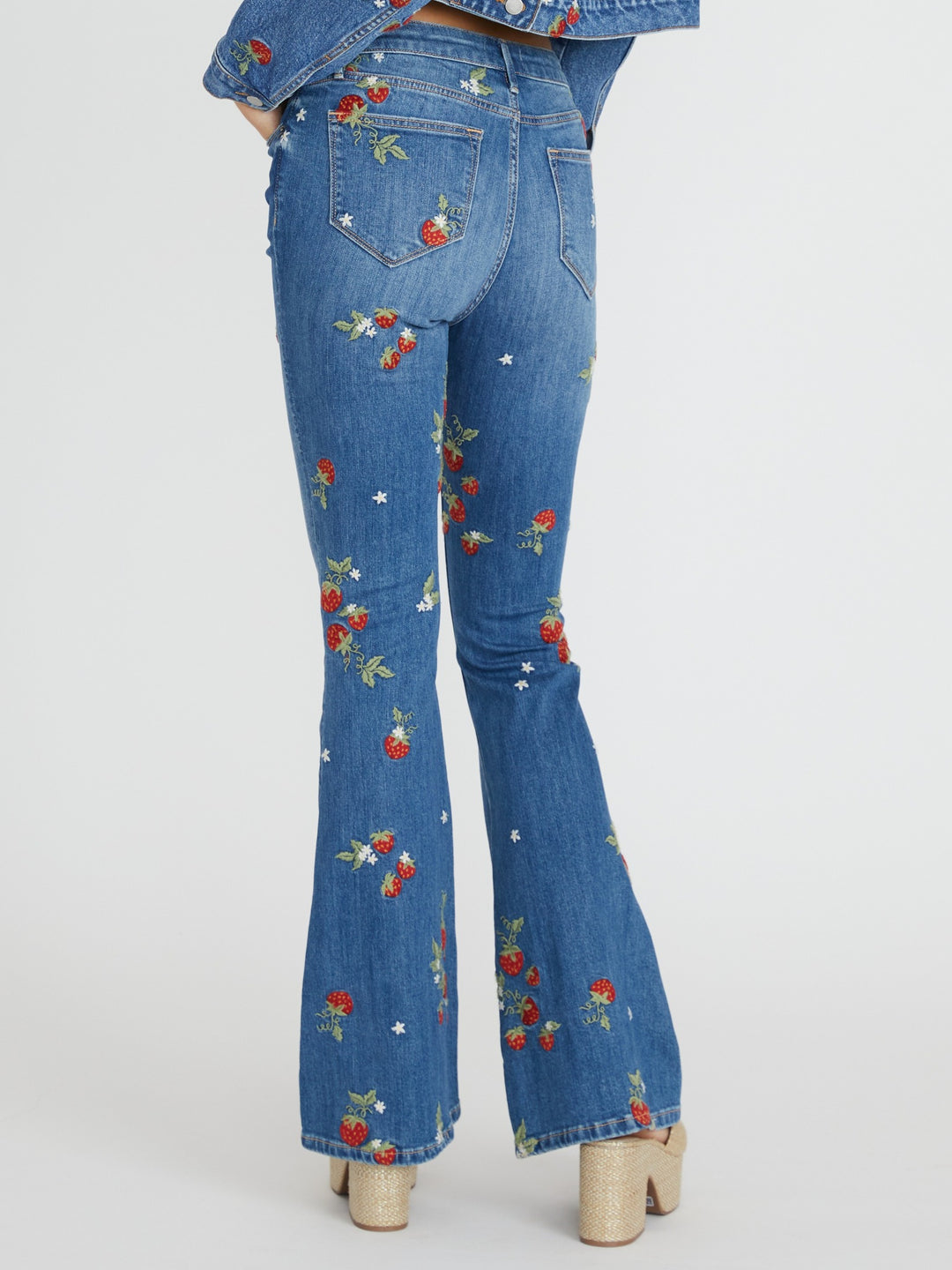 Farrah Flare Strawberry Fields Jean