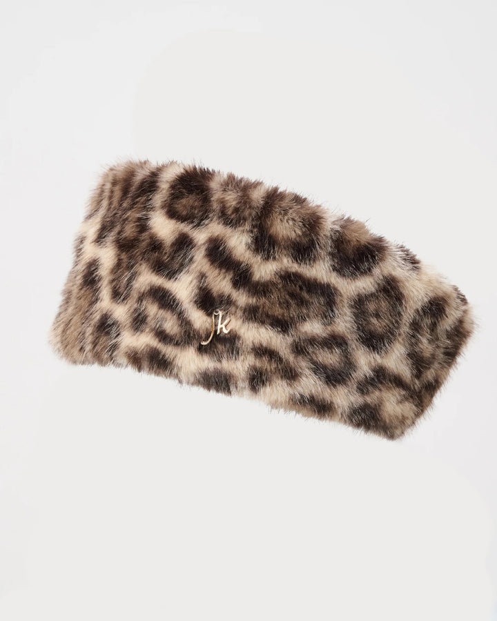 Faux Fur Leopard Headband