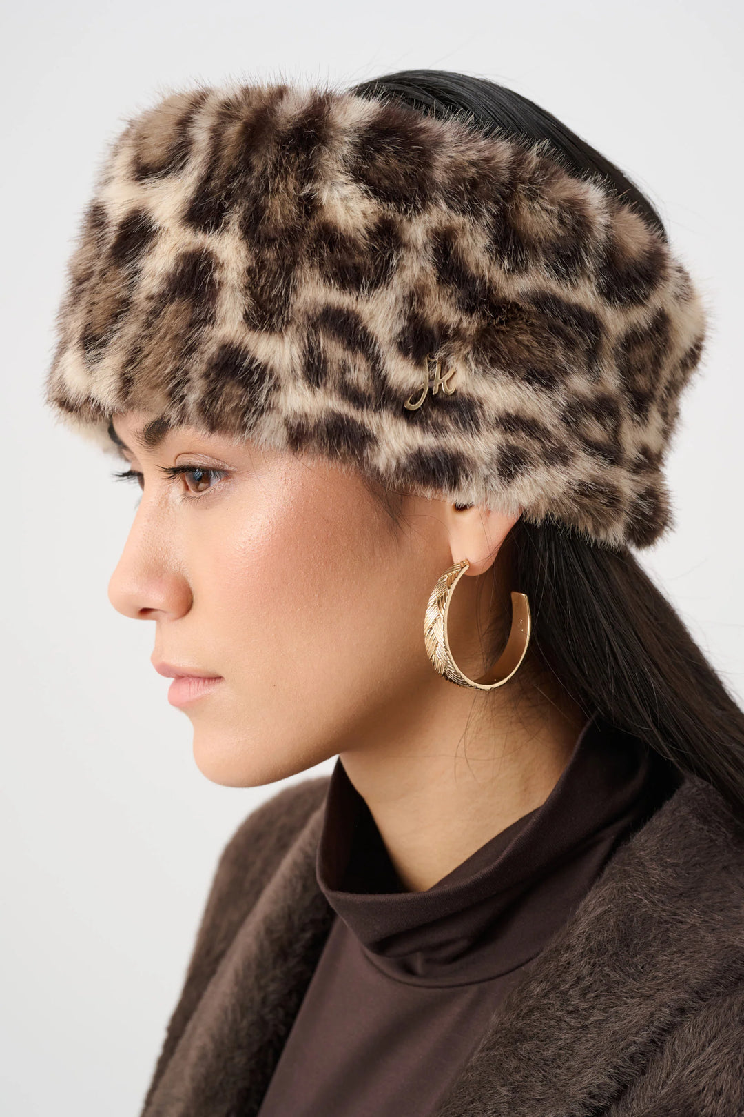 Faux Fur Leopard Headband