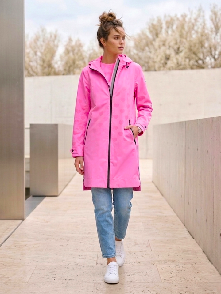 Feel The Love Magic Print Raincoat