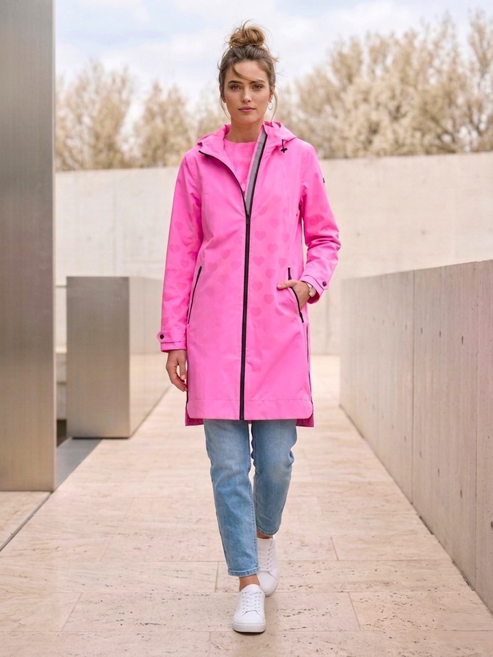Feel The Love Magic Print Raincoat