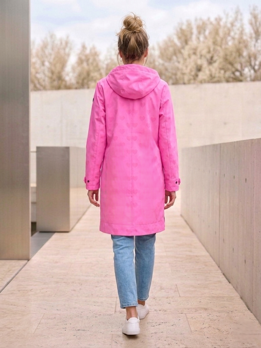 Feel The Love Magic Print Raincoat